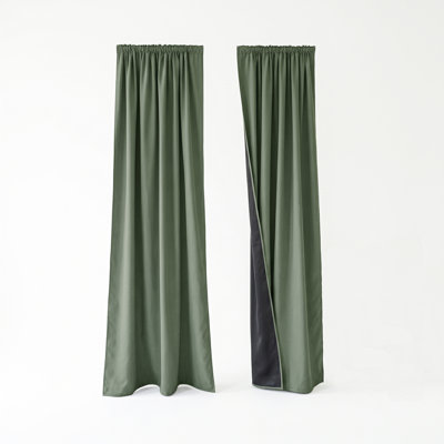 Room Darkening Blackout Curtain (Set of 2)