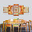 «Mandala Sun Like Mandala», ensemble de 5 impressions sur toile par NirvanaDesigns-93058331