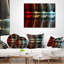 Cuisine avec éclairage DEL - Coussin imprimé abstrait-29367224-29367220