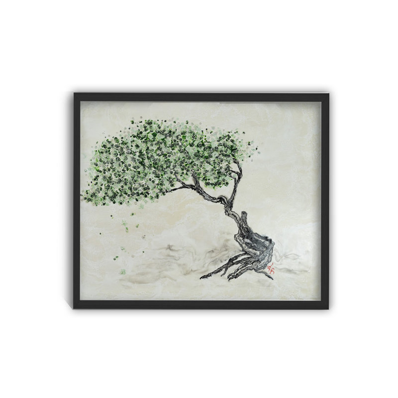 Nature Inspired "Fleeting Spring" Canvas Wall Art By , 12" H x 16" W, Black Floater Framed Canvas