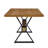 X-Shaped Legs Dining Table (Brown)