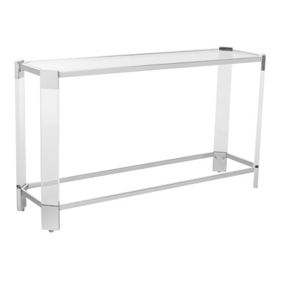 Charleston 52'' Glass Top Console Table