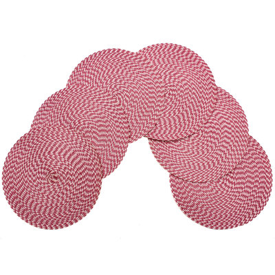 Marun Polypropylene Plastic Solid Colour Round Placemat
