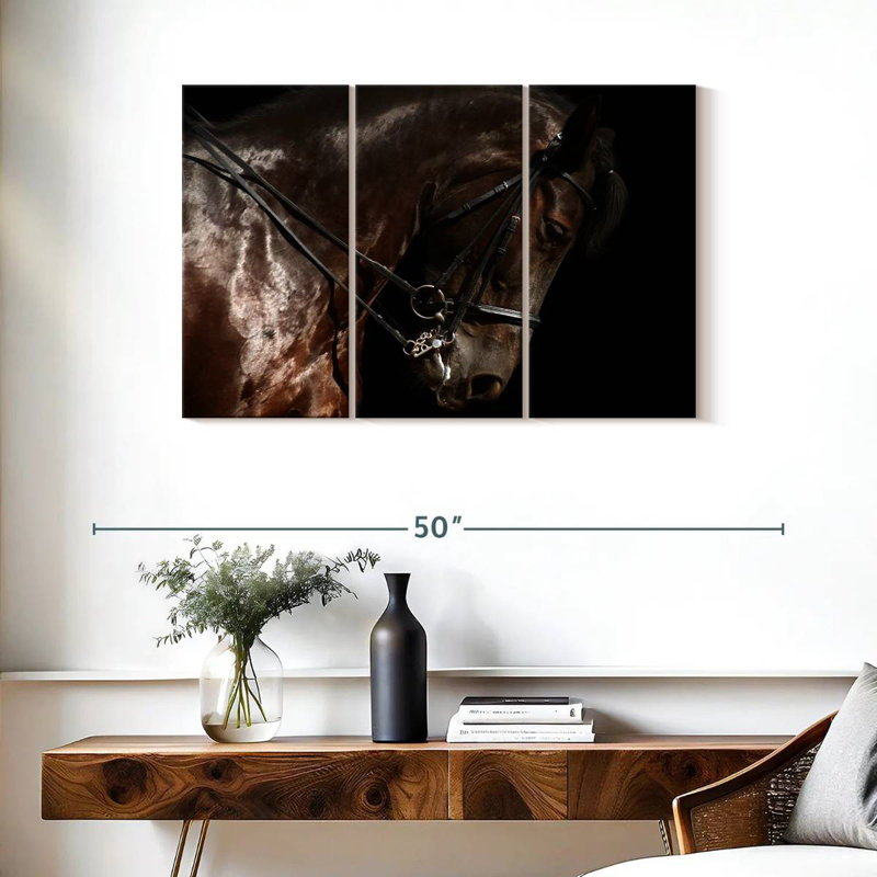 Bridled Horse, 24" H x 38" W