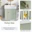 Meuble-lavabo flottant moderne de 21,6 po avec lavabo en céramique, imperméable et résistant aux taches pour une durabilité accrue-783843721