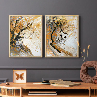 ANIMALS Series Lxxi - reproduction encadrée de qualité supérieure - prête à être accrochée - aucun clou requis - aucun clou requis
