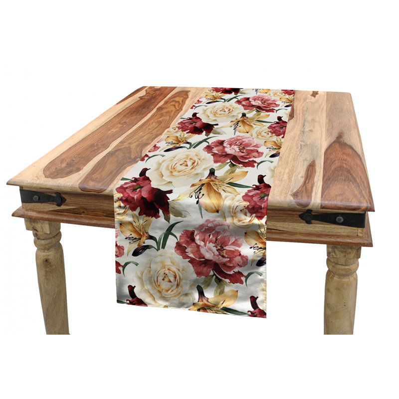 Floral Table Runner, 90" x 16"