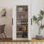 Armoire de cuisine, Buffet autoportant avec portes et tablettes, Armoire de rangement pour cuisine, salon et salle à manger-642804913-665402748