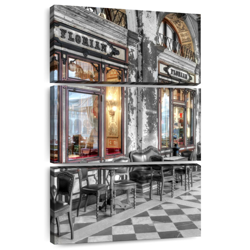 Nicci Caffe Florian Venezia, H 32 po x l 20 po