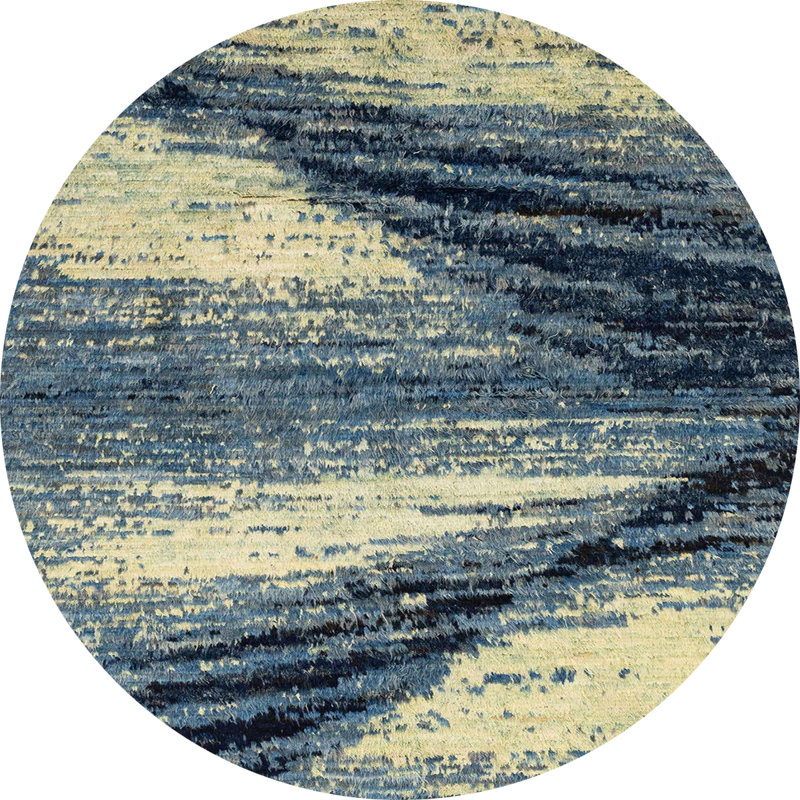 Abstract Indoor Rug, Round 4'