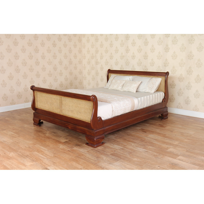 Pont Solid Wood Bed, Wax, Super King (6')