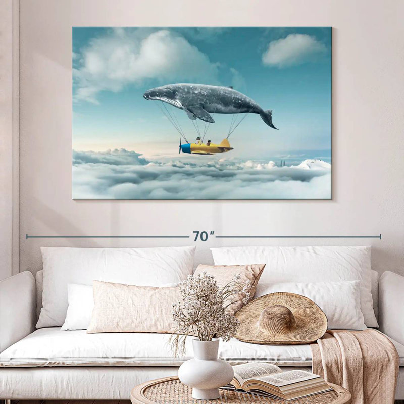Kelan Whale Airplane, 34" H x 51" W