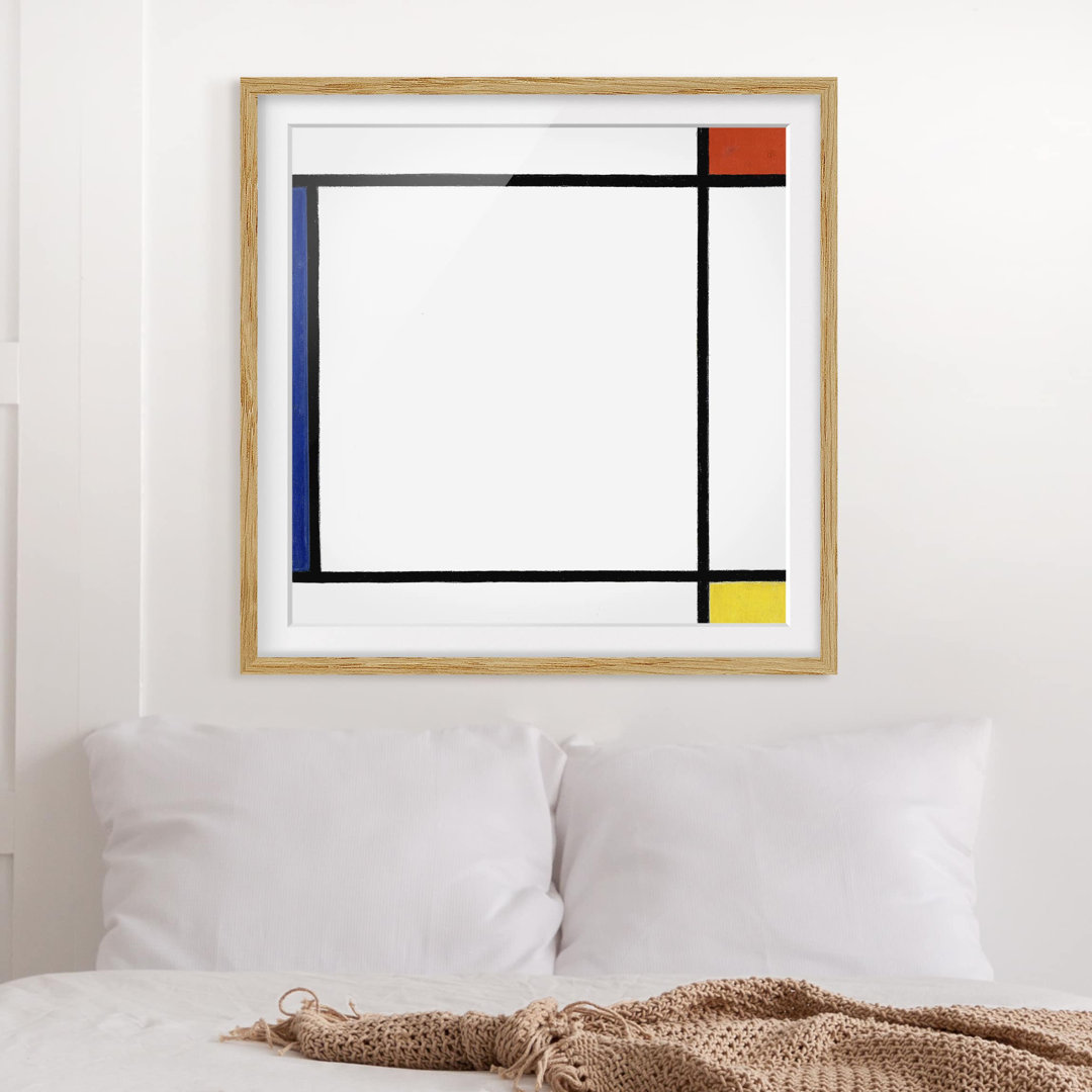 Gerahmter Fotodruck Composition III von Piet Mondrian