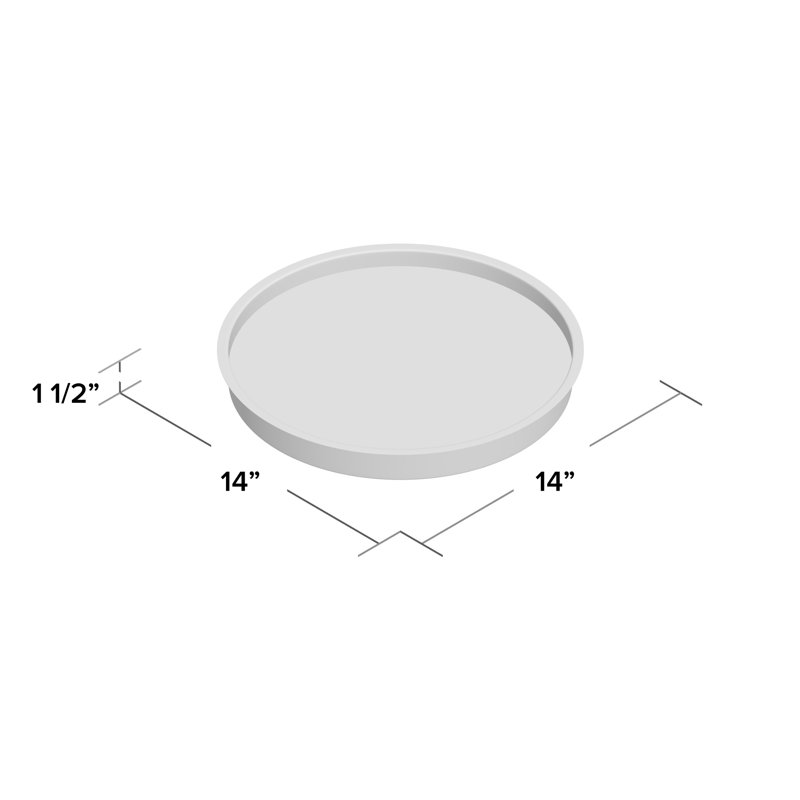 Plateau rond de luxe design eclipse Washburn