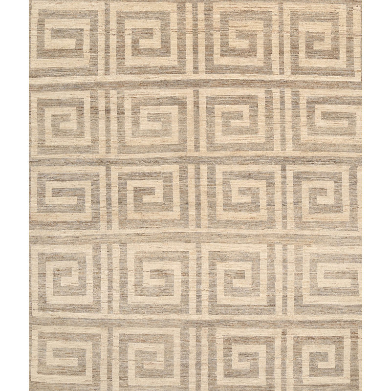 Tapis beige contemporain, Rectangle 5 pi x 7 pi