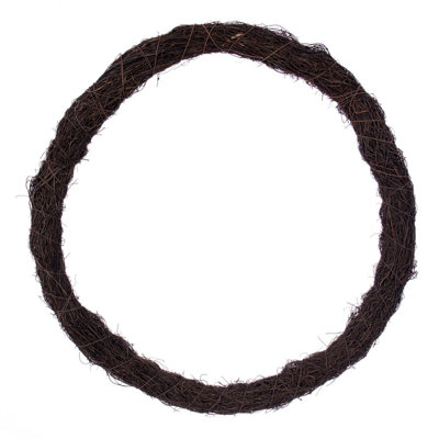 Vickerman 24"H Circular Twig Wreath. Made of natural twigs. Measures 24" in diameter.