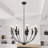 9-Light Dimmable Classic / Traditional Chandelier-411955749