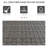 PE Rattan Pool Towel Rack With 2 Storage Shelves Basket Mixed Gray-1602972957