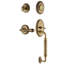Nostalgic Warehouse Classic Plate C Grip Handleset with Single Cylinder Deadbolt and Fleur Lever-1491949027-1491949025-1491949031