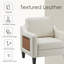 Fauteuil large en similicuir rembourré-230165344