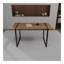 Ensemble de table de salle à manger en bois aggloméré noir 59 po et chaise de salle à manger moderne de 59 po, ensemble de table de salle à manger de cuisine médiévale en bois, base rectangulaire en métal, table de salle à manger et chaise en su?-1231086191-1231086190