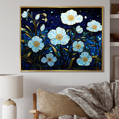 Moonlight Flower Field Dreams sur toile