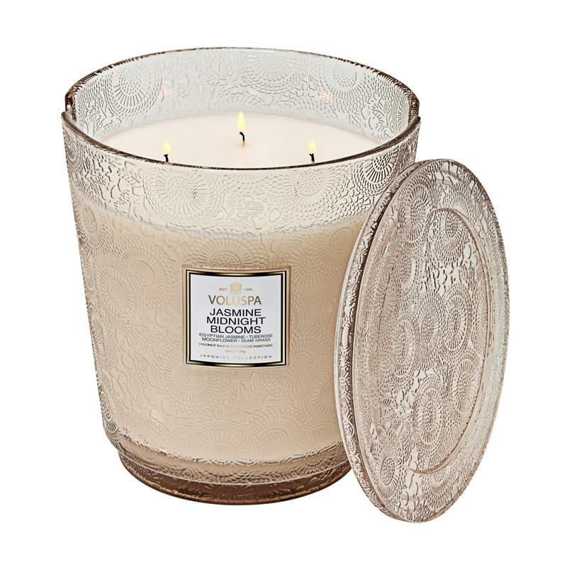 Jasmine Midnight Blooms 5 Wick Hearth Candle