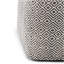 Brynn - Pouf carré - Motif noir / naturel