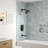 6" Pressure-Balanced Rain Shower and Tub Faucet Set with Rough-In Valve-73468202