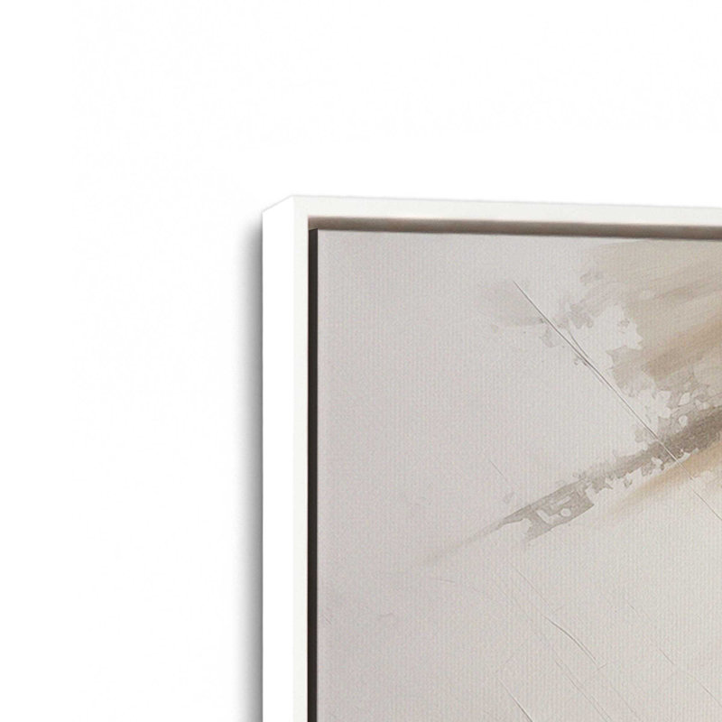Impression sur toile Taupe tornade, H 12,75 po x l 18,75 po x P 1,75 po, Cadre flottant blanc opaque
