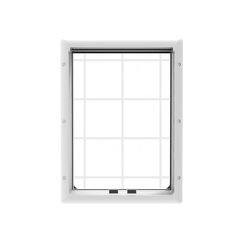 13.82 in. W x 18.86 in. H Plastic Window Mounted Door Mounted Wall Mounted Sliding Door Insert Electronic Pet Door