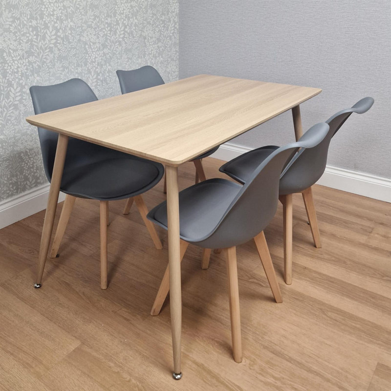 4 - Person Dining Set, Grey