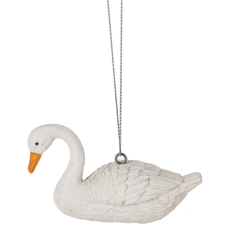 Ornement suspendu en forme de cygne