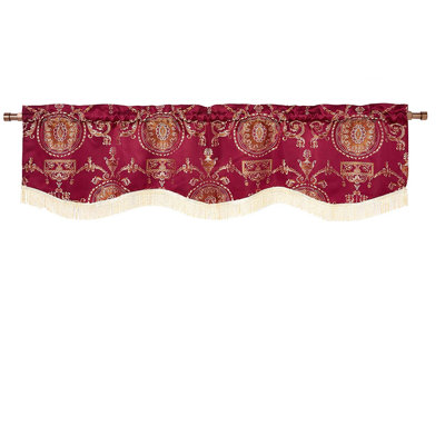 Bloch Damask Scalloped Window Valance