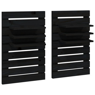 Hivda 2 Piece Solid Wood Floating Shelf