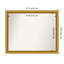 Townhouse Gold Non-Beveled Bathroom Wall Mirror-1016737287