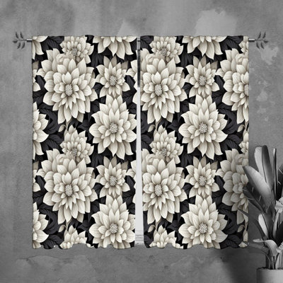 Rideaux à motif floral - 6107