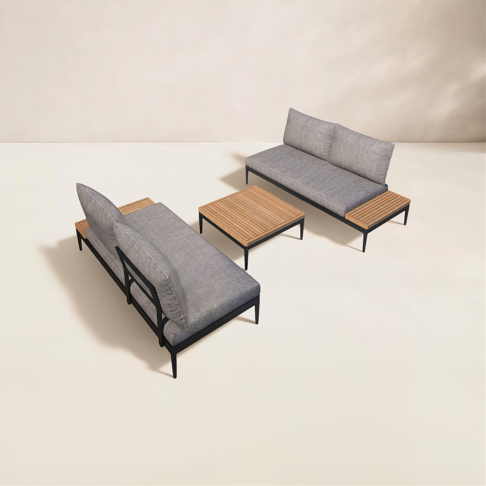 Bernier 4-Person Teak Patio Seating Group