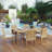 Modway Marina 7 Piece Outdoor Patio Teak Dining Set-1639945953