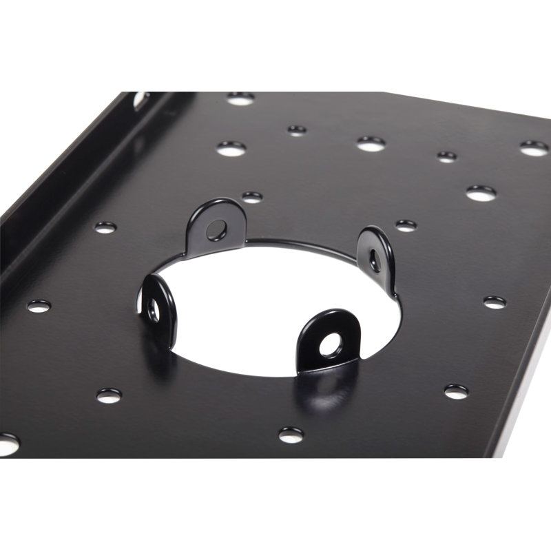 Pacifica 53.5" Black Powder Coated Steel Mailbox Post