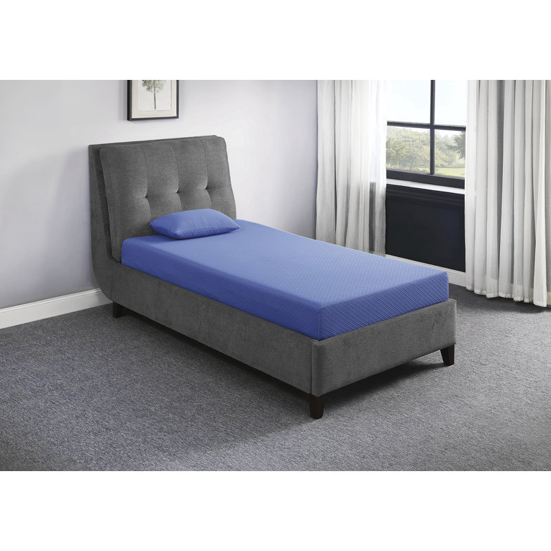 7Inch Mattress And Pillow Set Breathable Fabric Gel-Infused Memory Foam Mattress, Mattress In A Box, Full 