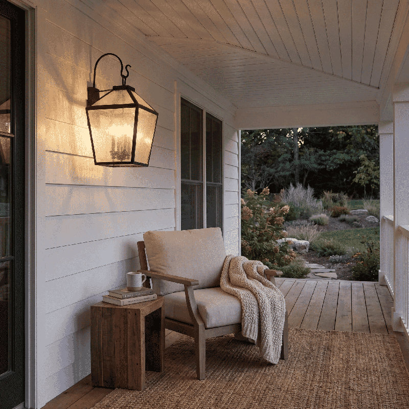 Lanterne murale d'extérieur 3 lumières Ricardo, H 23,5 po x l 12 po x P 12 po
