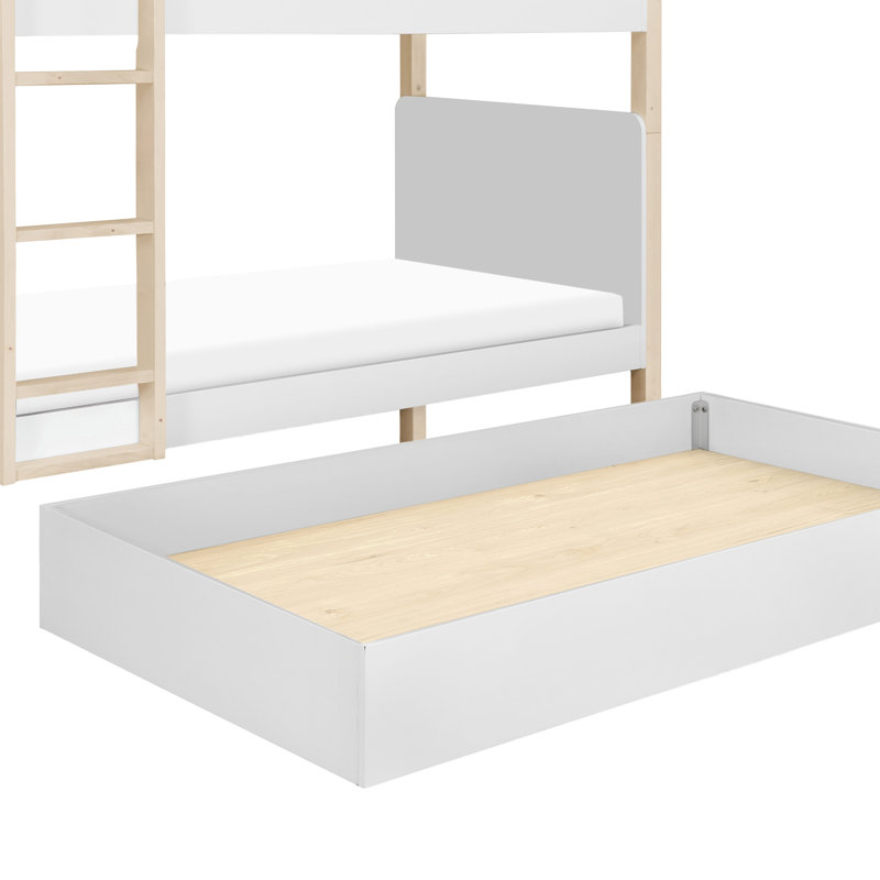 TipToe Twin Bunk Bed, Taupe/Honey
