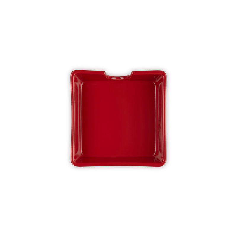 Le Creuset Stoneware Signature Cocktail Napkin Holder 6 In Shallot, Red