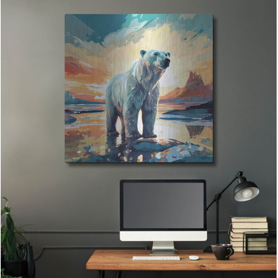 Millwood Pines 'Polar Bear' by r3darch0n Metal Wall Art