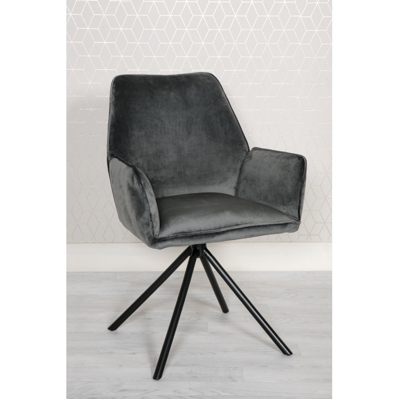 46cm H Upholstered Armchair, Grey