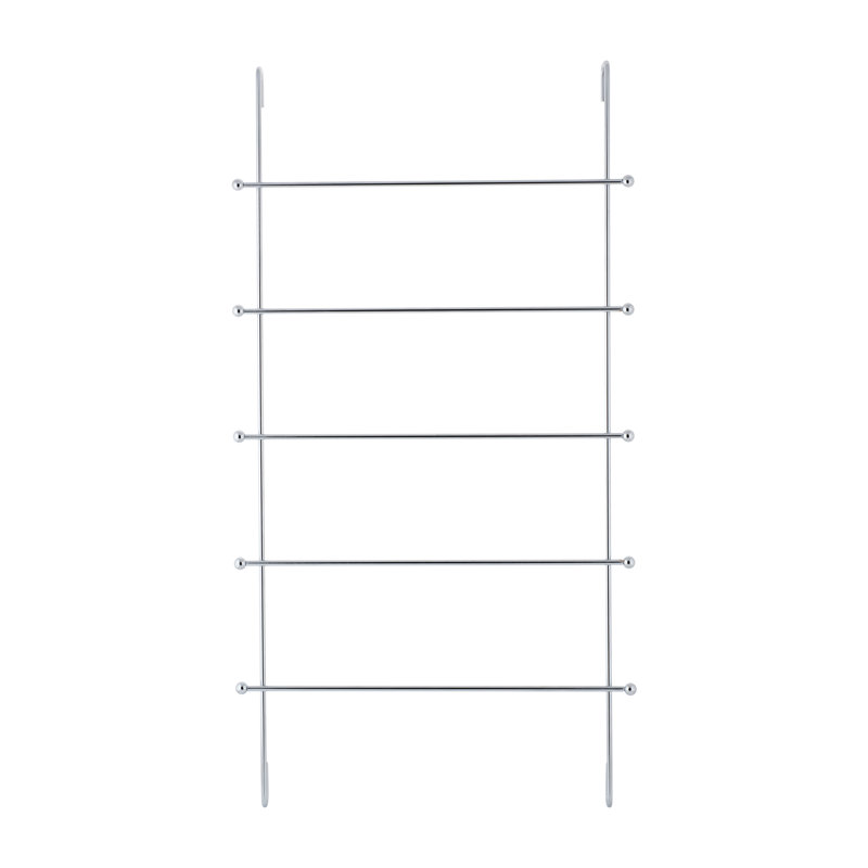 Chrome Over-the-Door 5-Bar Towel Rack