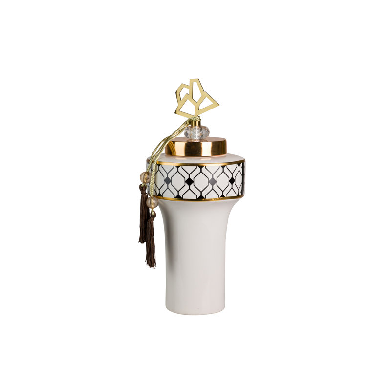 Ceramic / Porcelain Decorative Urns & Jars, 1.20cm H x 37cm W x 16cm D