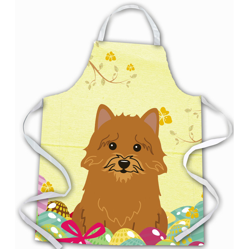 Tablier œufs de pâques, Jaune / Havane, Norwich Terrier
