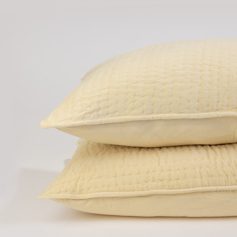 Hudson Sham, Butter Cream, Twin